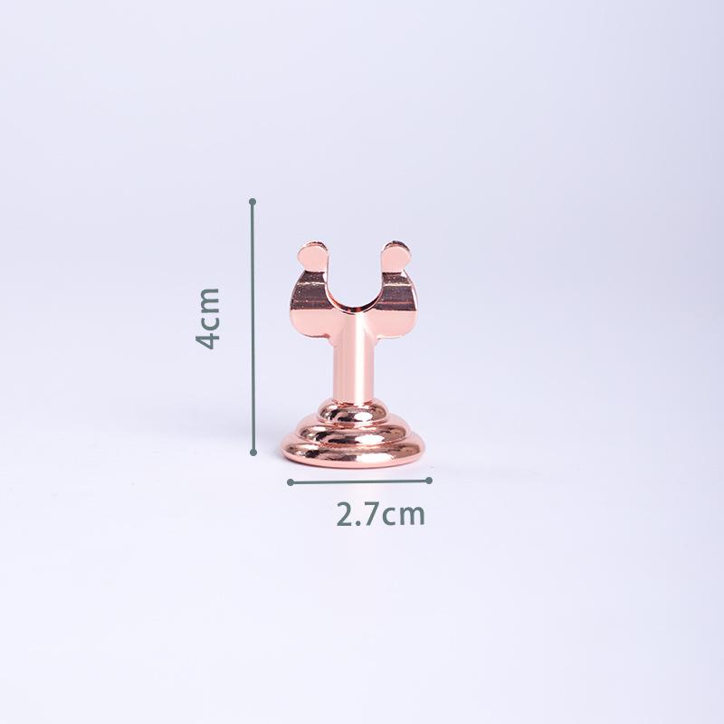 U Shape Name Card Display Stand Stainless Steel Picture Clips Name Card Holder  Table Accessories