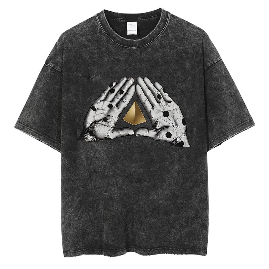 Rock Band Angine De Poitrine Vintage Washed T Shirts Mens Women Fashion Gothic Short Sleeve Tshirt Punk Hip Hop Clothing Tees