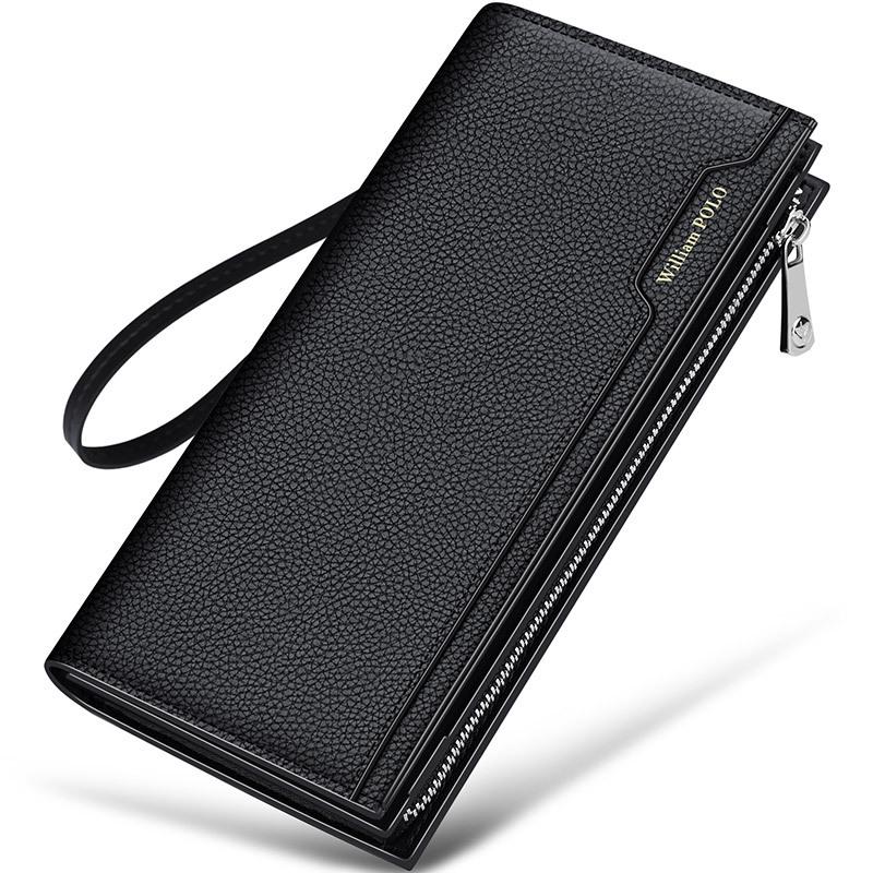 King Paul Herren-Geldbörse und Kartenetui aus echtem Leder mit mehreren Kartenfächern