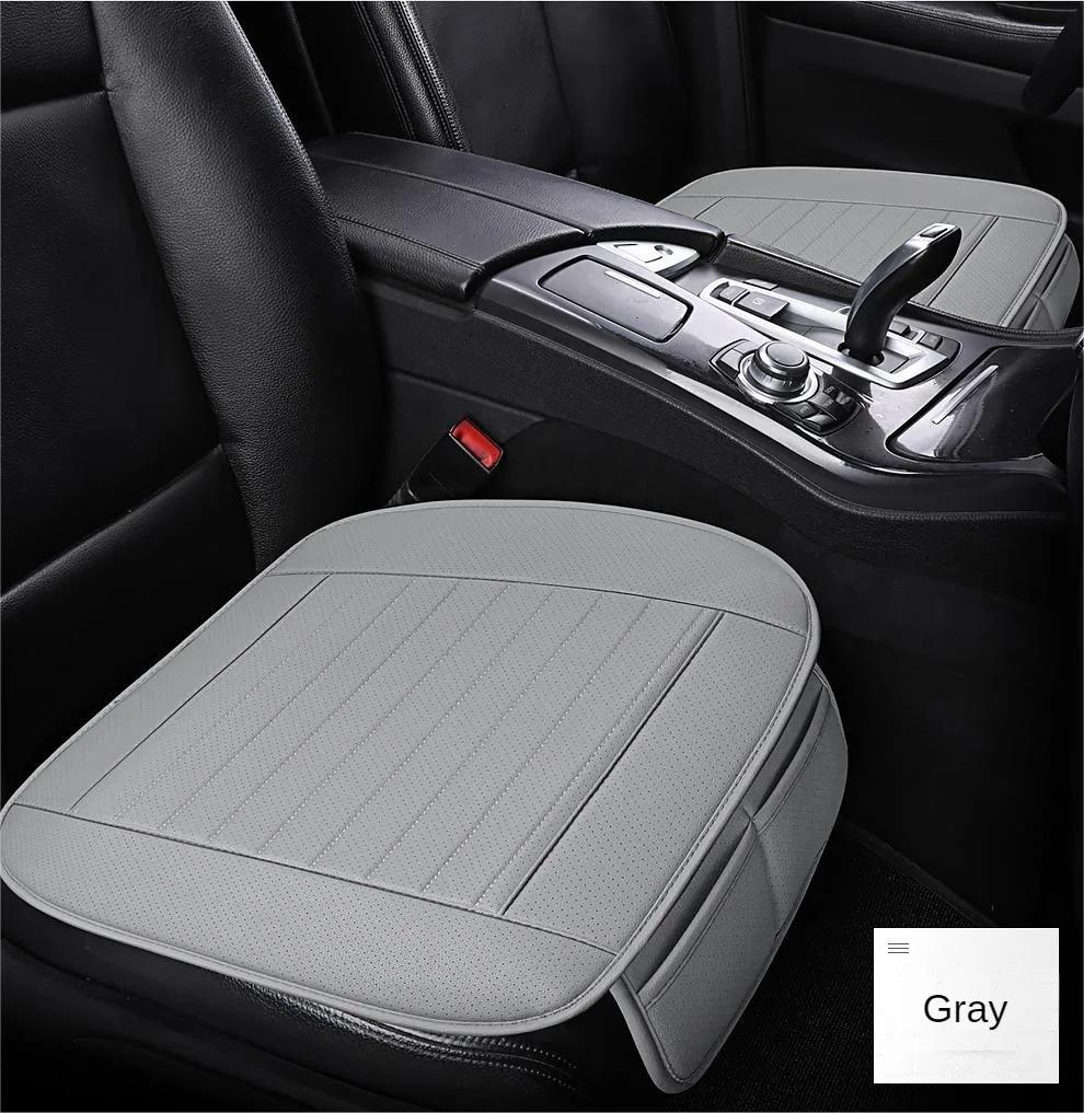 

Driver and Passenger Seat Covers for Autumn and Winter, Single Piece, Single Leather, No Backrest, All Season Car Seat Cushions