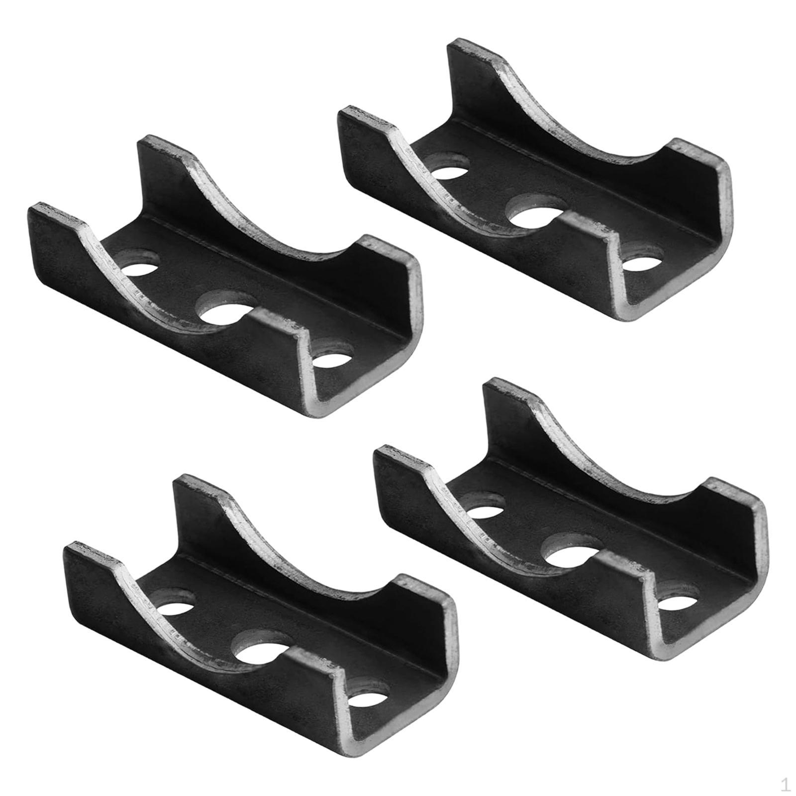 

4 Pieces Trailer Axle Spring Perch Seats Replaces Metal Compact Parts Sturdy Repair Easy to Use