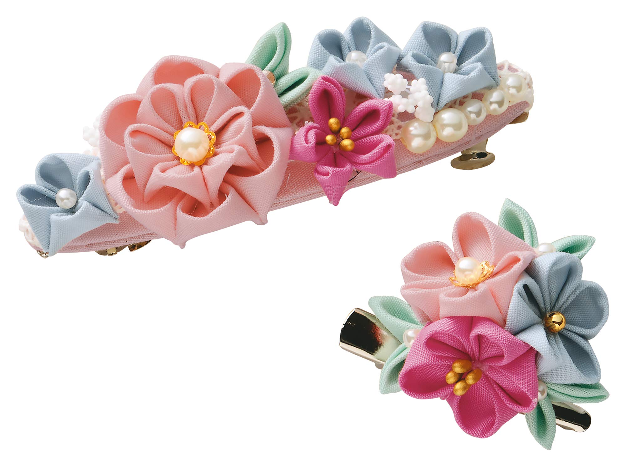 

Ткань Takagi Fiber Panami Craft Хлопковая ткань Цумами Дзаику для повседневного использования Лососево-розовый Набор для заколки и броши, (LH-447)