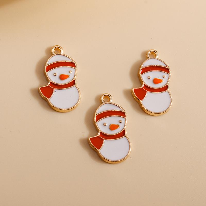 10pcs 16*21mm Enamel Christmas Bell Charms DIY for Bracelets Pendants Earrings Making Creative Gift Charms Jewelry Accessories