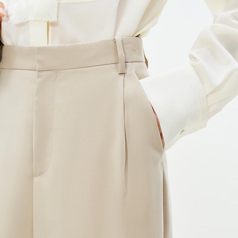 LESS 2025 Spring Tapered Wool Trousers