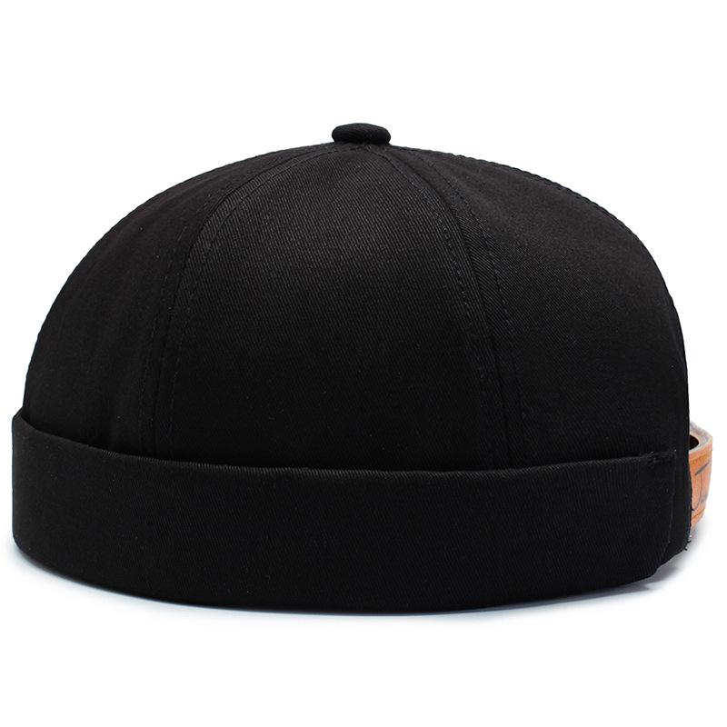Unisex Brimless Hat: Round Top Melon Cap, Hip-Hop Style & Landlord Design for Spring/Autumn
