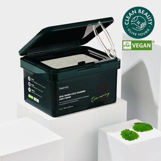 Madagascar Centella asiatica/Moisture Soothing Freemay Real Biome Cica Calming Daily Mask 30 sheets