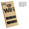 Wooden WiFi Sign Wifi Tabletop WIFI Password Wireless Network Display Desktop Board for Restaurant Supermarket Office Home Bar Coffee Dorms