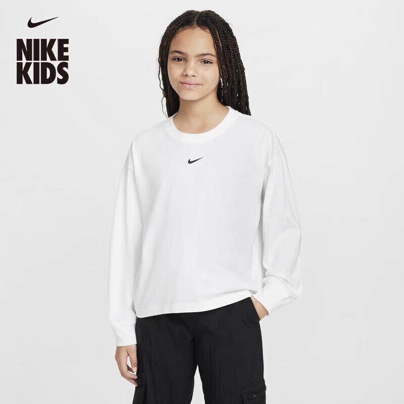 

Nike Kids Embroidered Long-Sleeve T-Shirt FZ5535 145 M