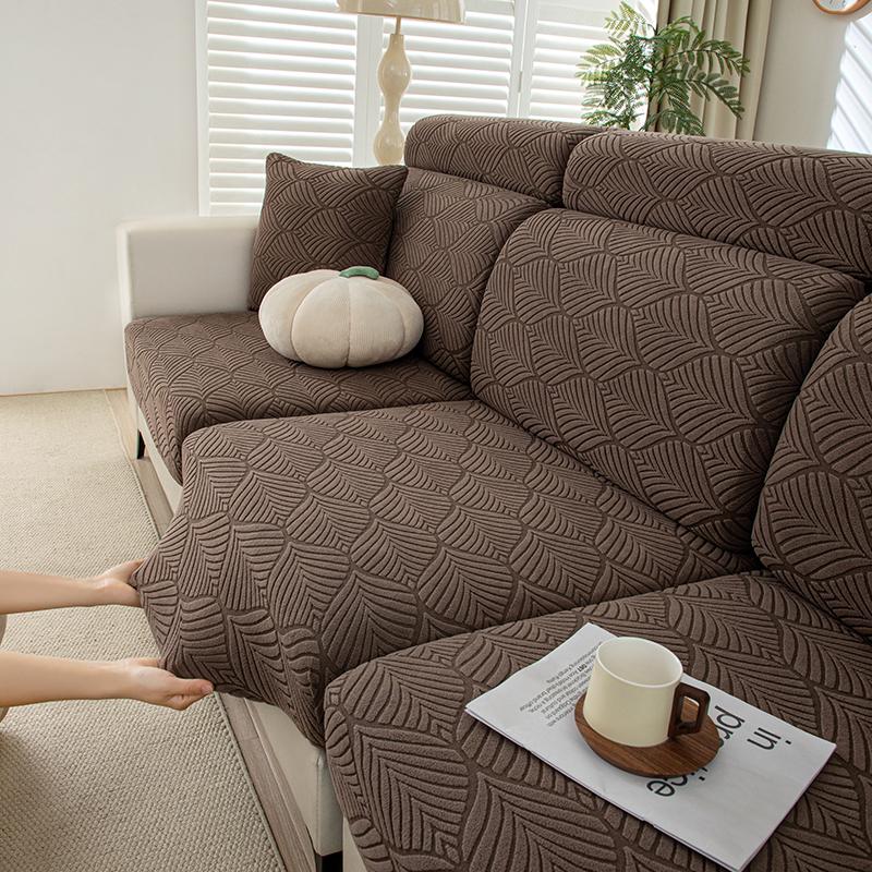 

Jacquard Sofa Cushion Covers For Sectional Sofa Stretch Sofa Slipcovers Washable Couch Cover Furniture Protector Pet-Friendly 1pc Normal Size-S