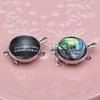 Natural Abalone Shell Pendant Necklace Connection Buckle Jewelry Circular Shape Choker Necklaces Trendy Elegant Gift Ideas Jewelry