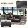 Dog Sofa, Pet Couch Bed for Medium, Large Dogs, with Legs, Cushion - Grey