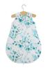 Rounded cotton sleeping bag for children S 0-6 months summer TOG 1.0 - eucaliptus mint