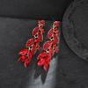 Exquisite Leaf-shaped Fashion Earrings  Forest-style Sweettrendy Earrings  Super Sparkling Elegant Earrings