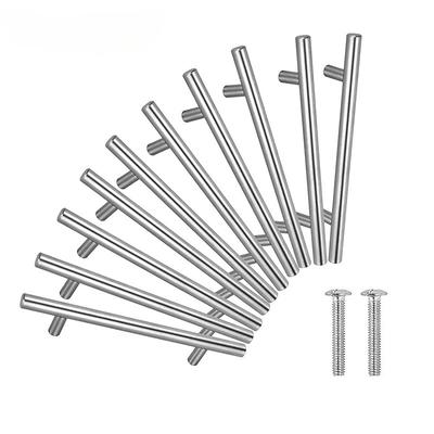 Modern Stainless Steel Kitchen Door Cabinet T Bar Handle Pull Knob Cabinet Knobs Furniture Handle Cupboard Drawer Handle