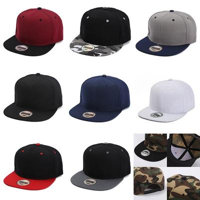 Color-Blocked Flat-Brim Baseball Cap Versatile Sunshade and Sun Protection Hat Outdoor Fashion Unisex Street Hip-Hop Hat