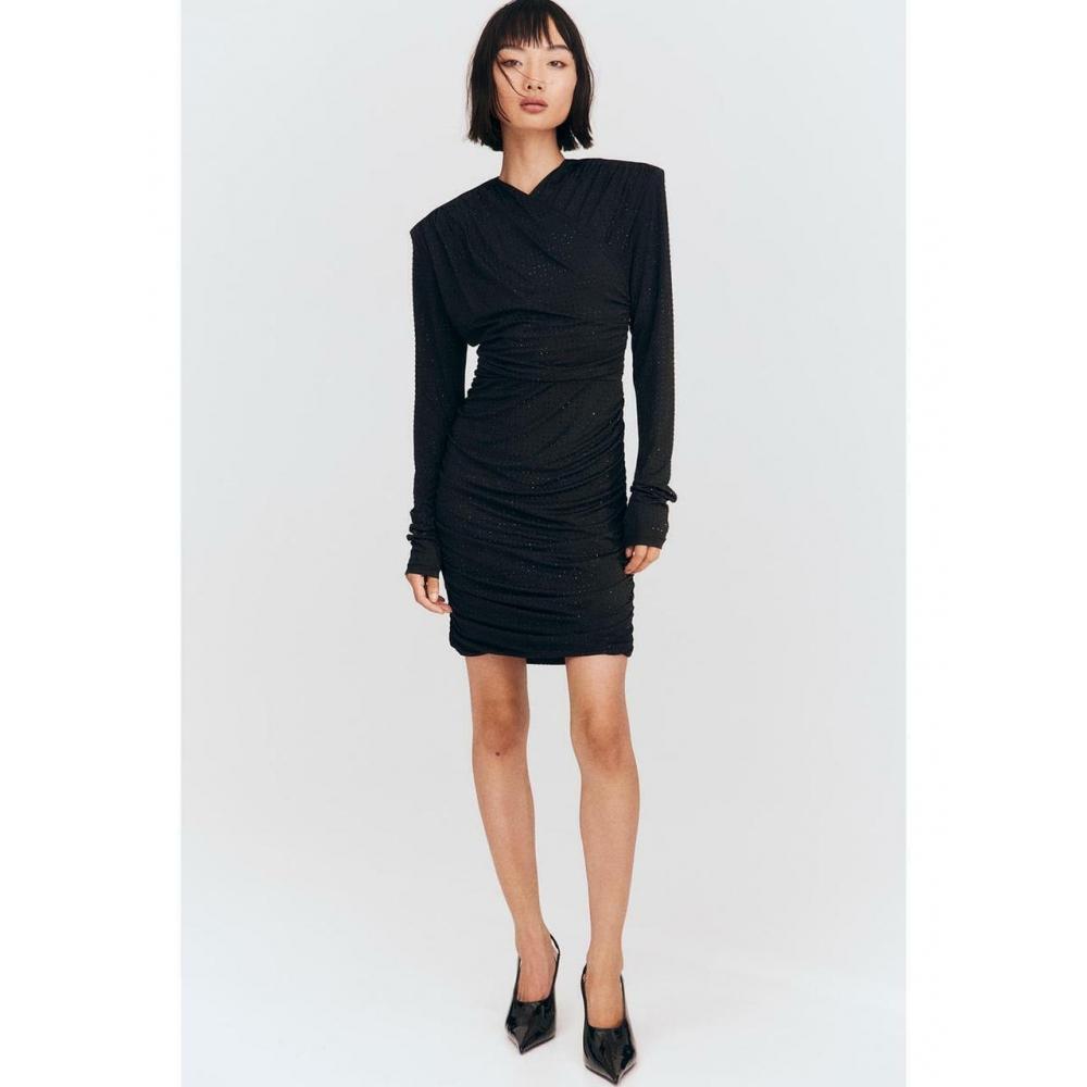 

Платье со стразами HM, черное 1210811001 XSEUR XSP