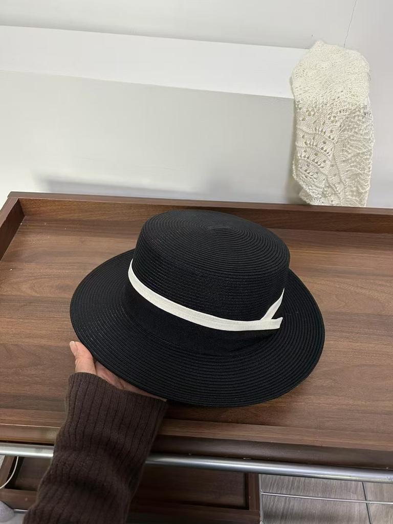 Platt hatt dam sommar strand semester stor skärm solskydd solhatt mode platt topphatt
