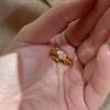 Korean Style Water Drop Diamond Ring - Elegant Luxury Design