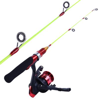 Eis-Angelruten- und Rollen-Set, 55 cm Angelrute mit Angelrolle, Winter-Outdoor-Sport-Angelset