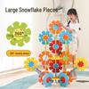 Super Large 26CM Snowflake Plates - Kindergarten Outdoor Construction Game Blocks for Parent-Child Play