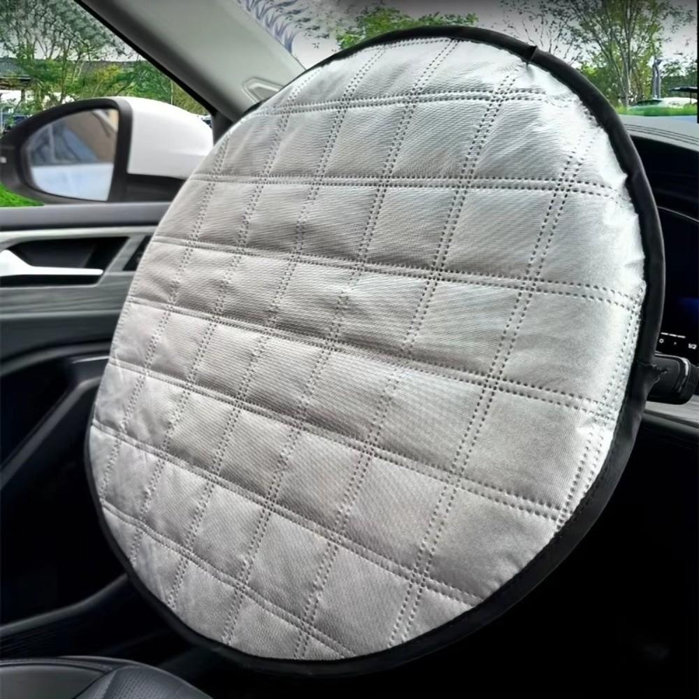 Universal Car Steering Wheel Sunshade Cover Steering Wheel Sun Block  Car Interior Accessories