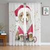 Panda Forest Funny Tulle Window Curtain for Livingroom Printed Sheer Curtain Home Decor Window Panels Chiffon Drapes