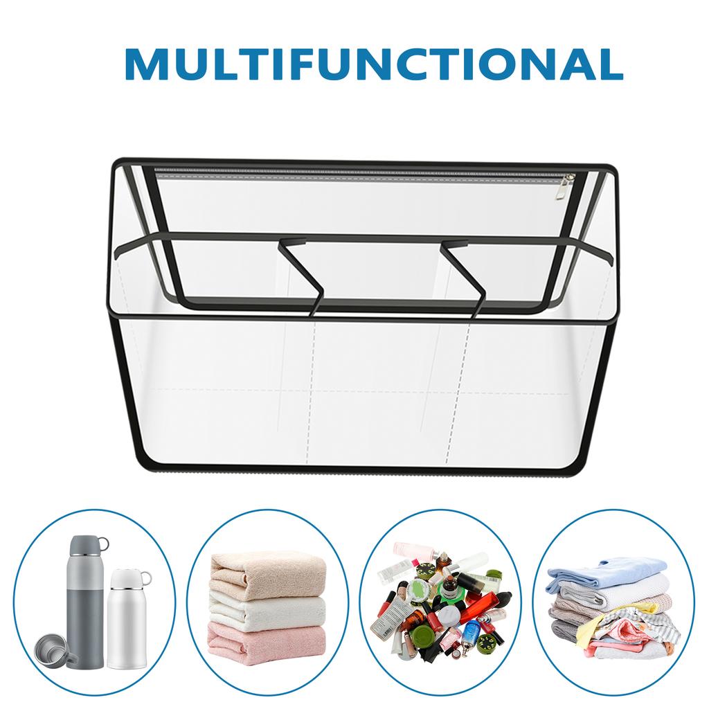 1/2/3Pcs Clear Beach Bag Trendy Organizer Waterproof Insert Divider Pouch PVC Transparent Storage Ladies Tote Accessories