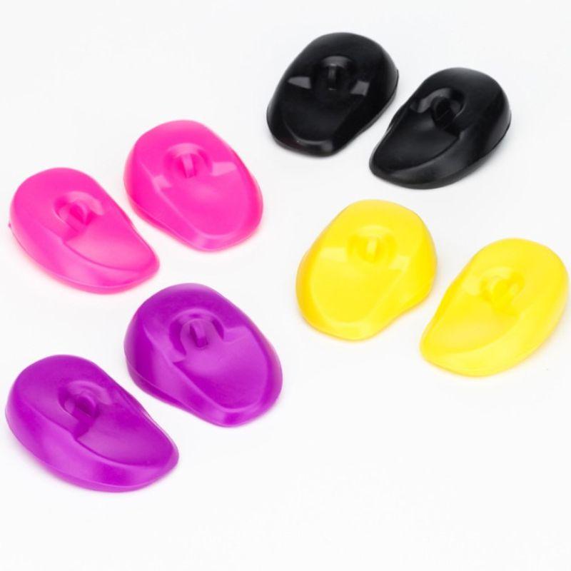 1 Pair Silicone Ear Cover Practical Salon Hairdressing Showers Water Protector