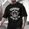 Goonies Never Say Die Retro Officially Inspired 80s Movie Logo Iconic Skull Cotton Moto T-Shirt Casual Short Sleeve O-neck Tops