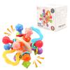 Manhattan Round Ball Baby Hand Rattle Soft Silicone Toys Baby Toys Infantil Chewable Teethers Toys for Newborn 0-12 Months