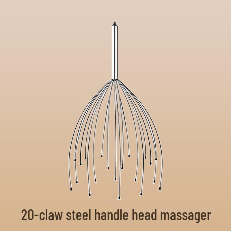 Japanese Octopus Scalp Massager: Meridian & Acupoint Claw