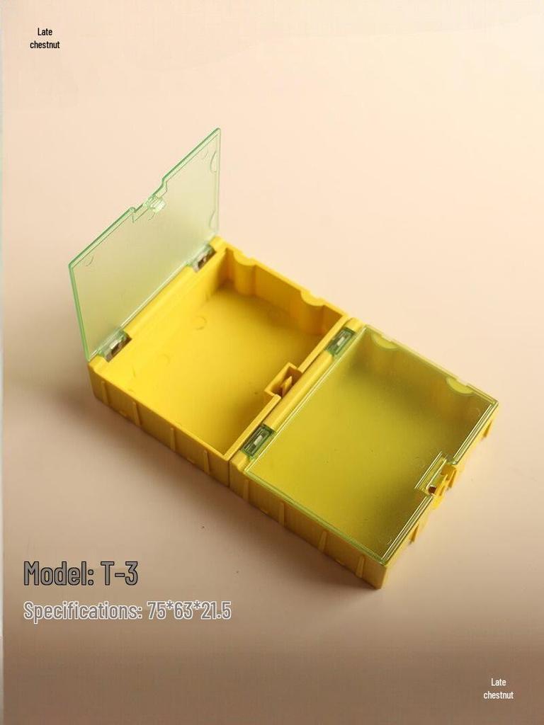 Interlocking SMT Component Box for Chip Resistor Storage