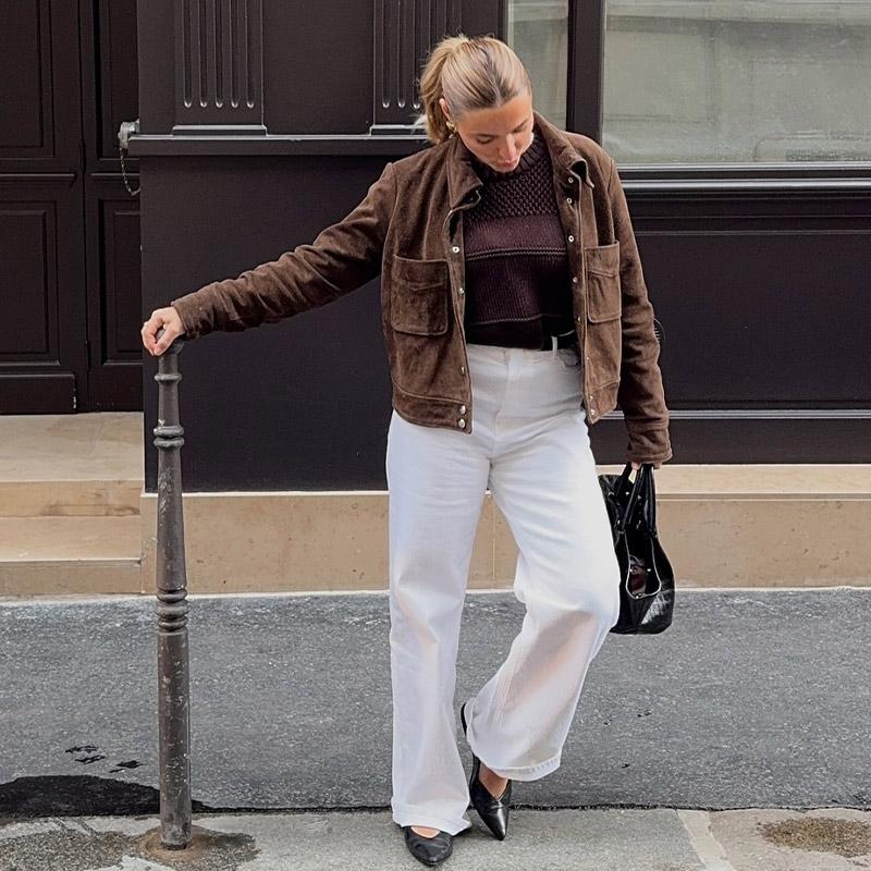 Dark Brown Faux Suede Jacket Women's Turndown Collar Single Breasted Short Jacket Windproof Warm Outerwear Retro Streetwear Autumn 2025