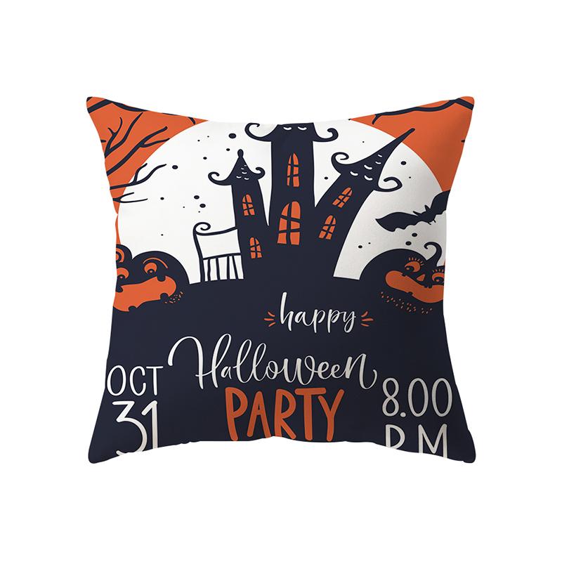 Pumpkin Halloween Theme Pillow Cover Sofa Cushion  Holiday Gift Party Decoration Home Decor