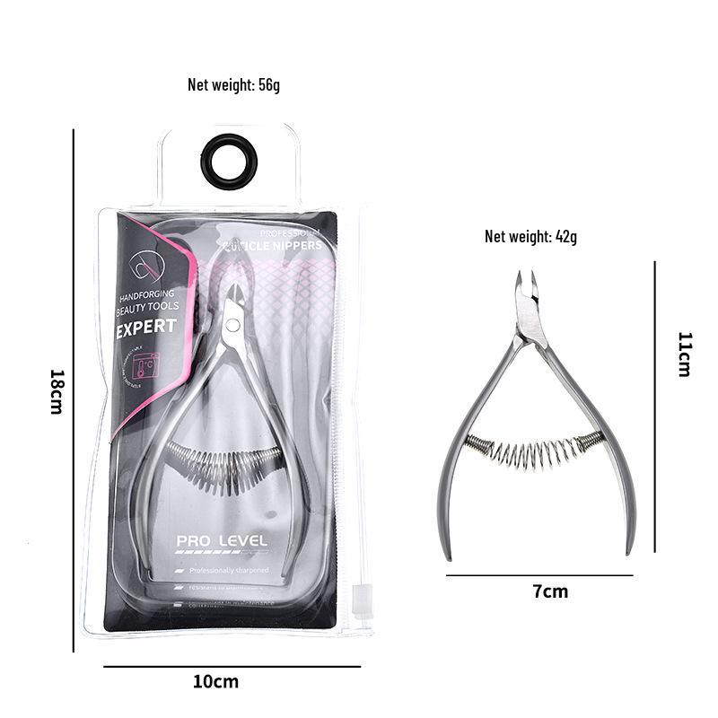 Frosted Stainless Steel Forged Cuticle Scissors - Ukrainian Style