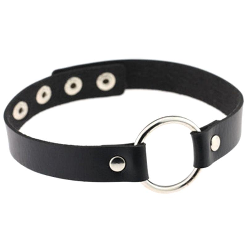 Černý Kožený Řetízek na Klíční Kost Choker Náhrdelník Tenký Pu Vintage Pro Ženy Goth Smyslné Šperky Pro Ženy Dárek
