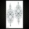 Black Dragon Fake Temporary Tattoos For Men Women Wolf Flower Tattoo Sticker Wings Creative Coyote Water Transfer Tatoo Arm Hand