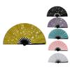 10Inch Performance Fan Ultralight Portable Decorative Handheld Fan For Women Folding Shiny Hand Rave Fan Ideal Cosplay