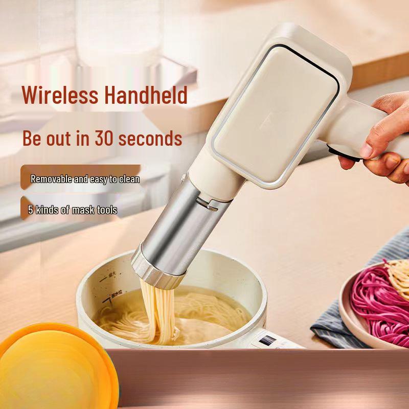 Wireless Small Handheld Automatic Noodle & Dough Press Machine: Multifunctional Home Use