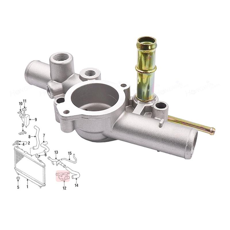 Ac29-For 1994-1997 For 1995-1997 Toyota Paseo 4 Cylinder 1.5L Coolant Thermostat Housing 16333-11200- For Toyota Tercel DX, STD