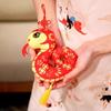 Cartoon Snake Dolls Pendant Stuffed Snake Mascot Doll Paper-cut Zodiac Snake Pendant  Students