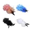 Waterproof Feather Corsage Pin Synthetic Fabric Texture Quick Attach Clip Perfect for Outdoor Weddings Business Occasion
