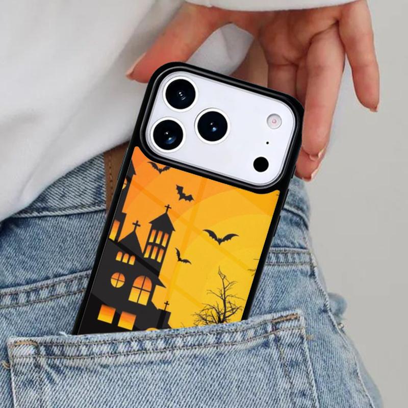 Twilight Bat Halloween Phone Case for iPhone 17ProMax 12 13 14 15 16e 17 Pro Max Plus Air Cover