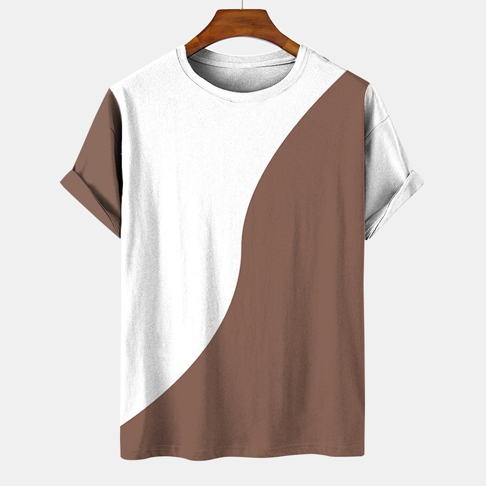 Men T-shirt Fashion O Neck Harajuku Men's Clothing Oversized T-shirt Summer Short Sleeve Tee Streetwear Casual T Shirt For Men