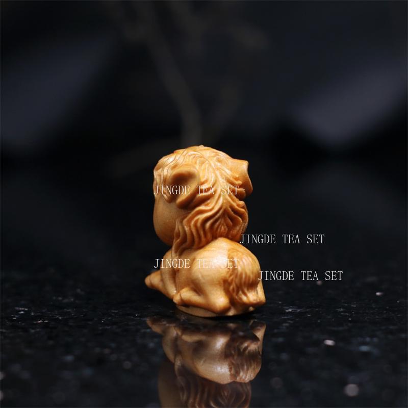 Cliff Cypress Wood Carving Tea Pet Little Pony Tea Play Set Ornaments Cute Home Tea Table Decoration Home Decoration