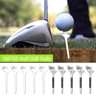 20PCS Professional Plastic Golf Tees Reduce Side Spin and Friction Increase Distance Golf Accessories for Beginners Pros