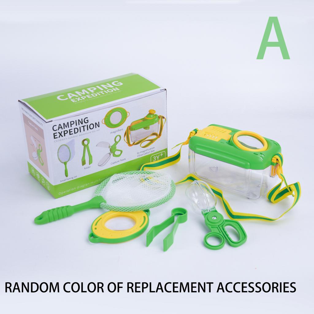 Viewer Insect Box Double Magnifier Observer Kit Insect Catcher Cage Nature Exploration Tools Kid Learning Development