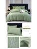 Elegant All-Season High-Thread Count Cotton Satin Twill Embroidery 4-Piece Set