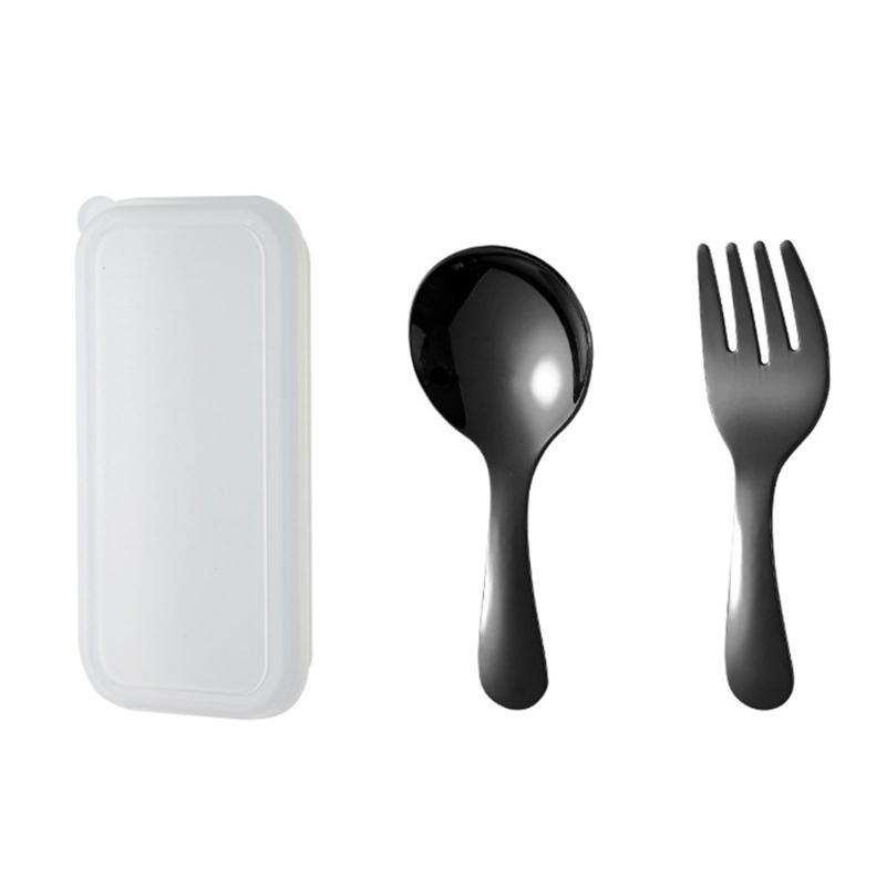 Portable Stainless   Spoon Fork Set Ideal For Picnics Office Dorm Dishwasher Safe