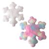 Christmas Snowflake Shaped Pillow Filled PP Cotton White Colorful Cute Snowflake Cushion Home Holiday Decoration New Year 2025